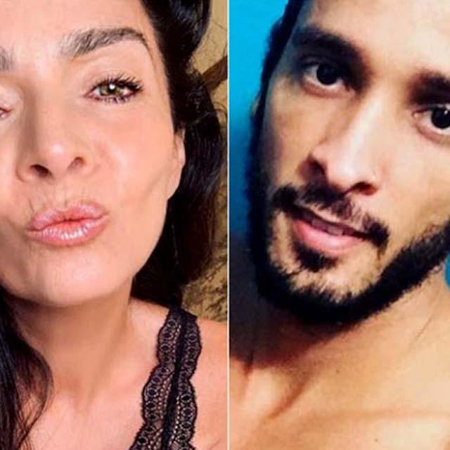 Claudia Ohana assume romance com ator 26 anos mais jovem